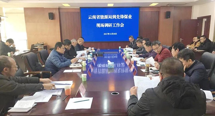 云南省能源局党组成员、副局长张春红一行到先锋煤业公司调研指导