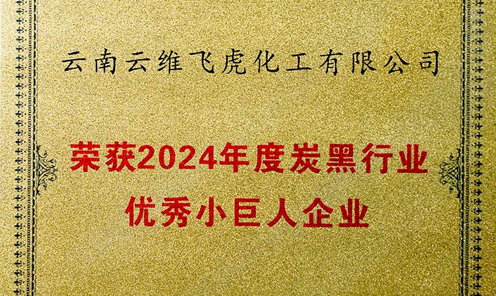 荣誉加冕，未来可期！云维飞虎公司荣膺“中国炭黑行业优秀小巨人”