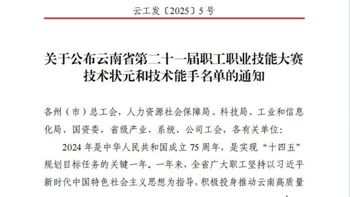 点赞！918博天堂·(中国区)官方网站集团20名职工在省级技能大赛中斩获多项荣誉